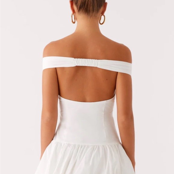 Peppermayo Strapless White Dress - Picture 4 of 4
